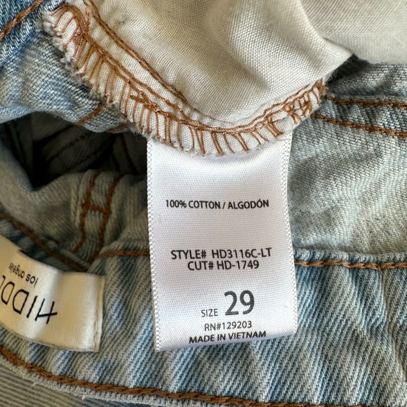 Hidden Women’s High Waisted Destructive Jeans - Picture 9 of 11